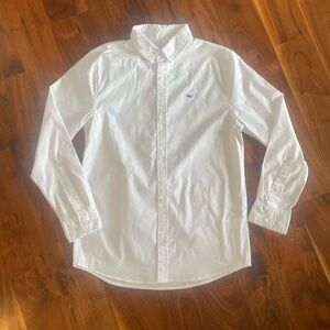 Vineyard Vines On The Go Performance White Button Down Shirt